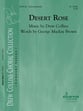 Desert Rose SATB choral sheet music cover